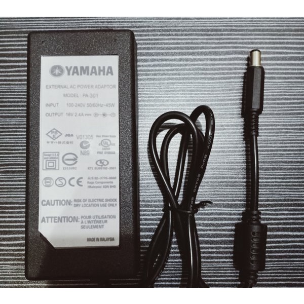 adaptor keyboard Yamaha PSR 1500 2.4A 16V PA 301 300 300B 300C PSR S 910 920 950 970 5A DC Jack
