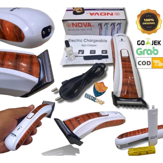 #####] Alat Cukur Kumis Jenggot Nova