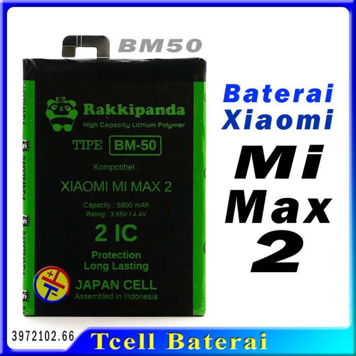 Baterai XIAOMI Mi Max 2 BM50 Rakkipanda Mimax 2 BM-50 Batre Mi Max2