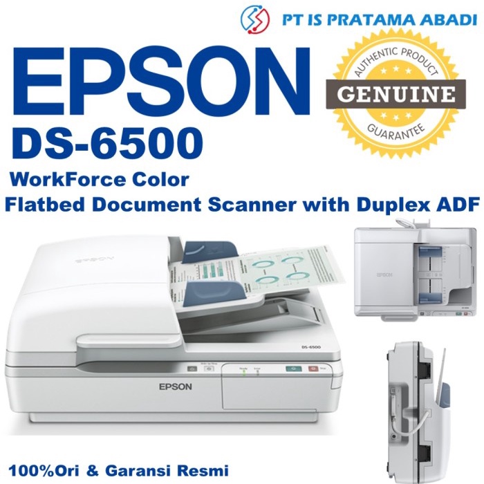 Scanner Epson DS6500 Workforce Flatbed Adf Garansi Resmi 1 Tahun