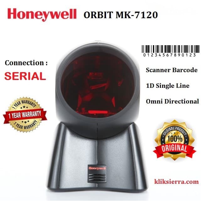 HONEYWELL ORBIT MK-7120 Scanner Barcode Omni MK7120 MS-7120 MS7120