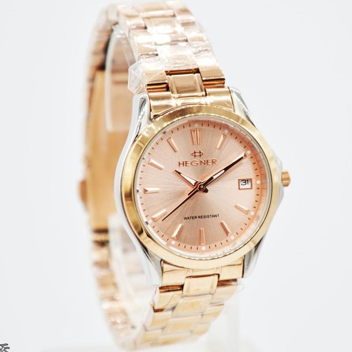 Jam Tangan Wanita Original Hegner 8009 Silver