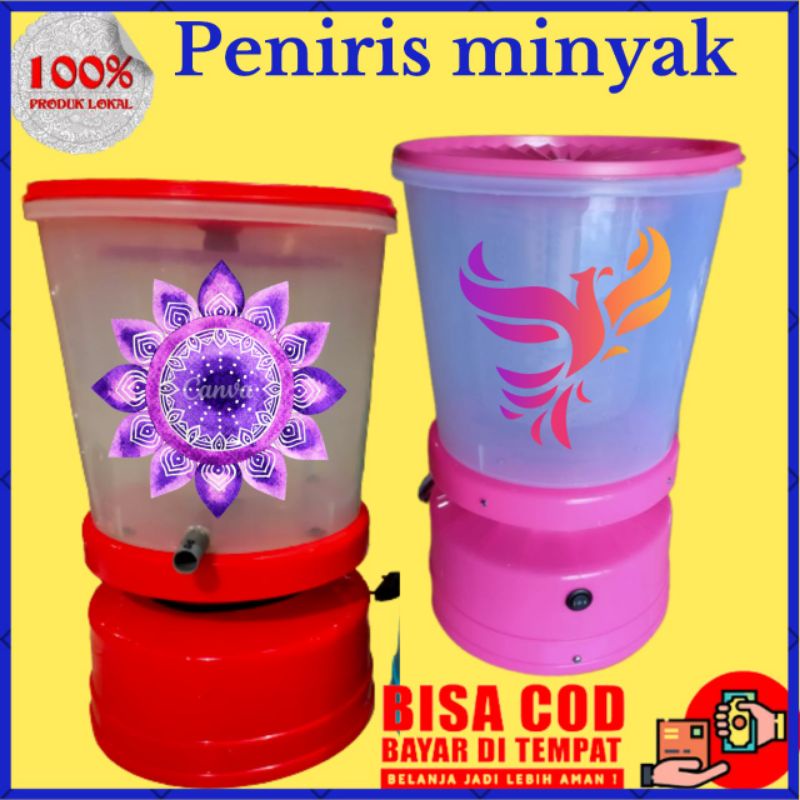 Cod spinner alat peniris minyak gorengan
