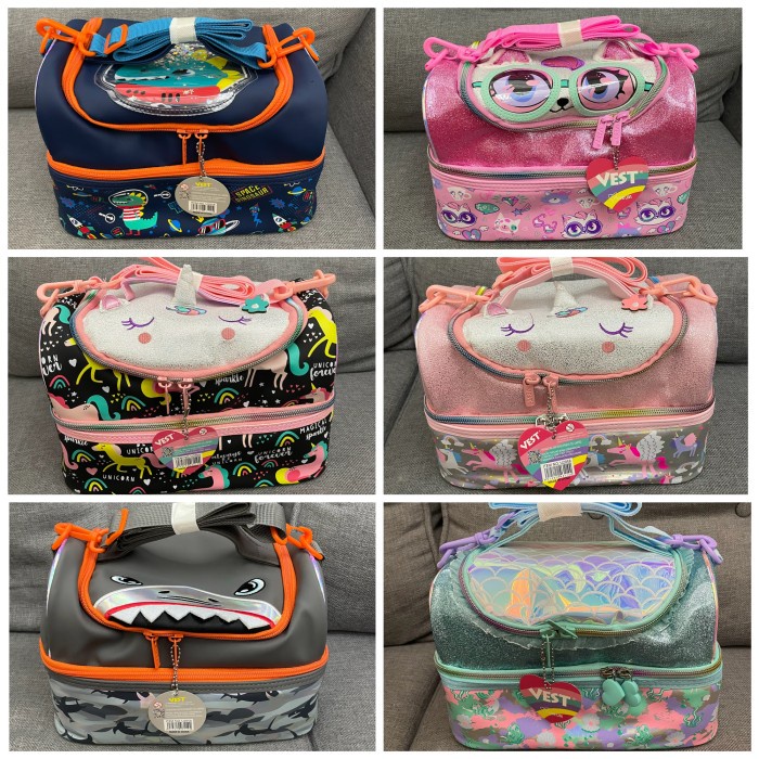 Terlaris Tas Makan Yummy Box/Tas Makan Anak/Lunch Bag Anak/Tas Double Dekker