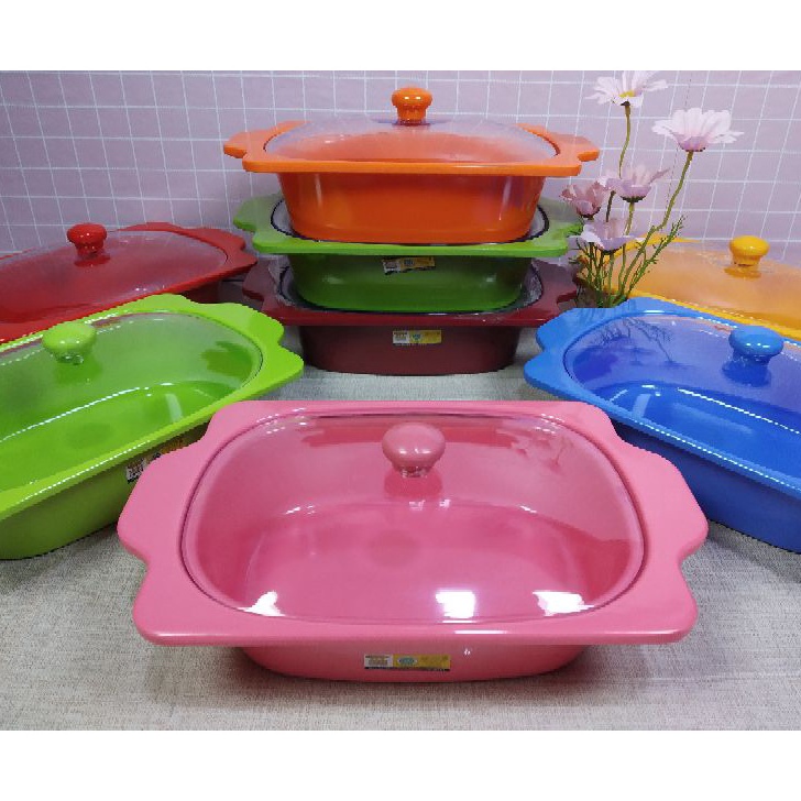 ★★★★★ (COD) Buffet Set Single 9" Melamin Golden Dragon|Tempat lauk|Prasmanan PS0801