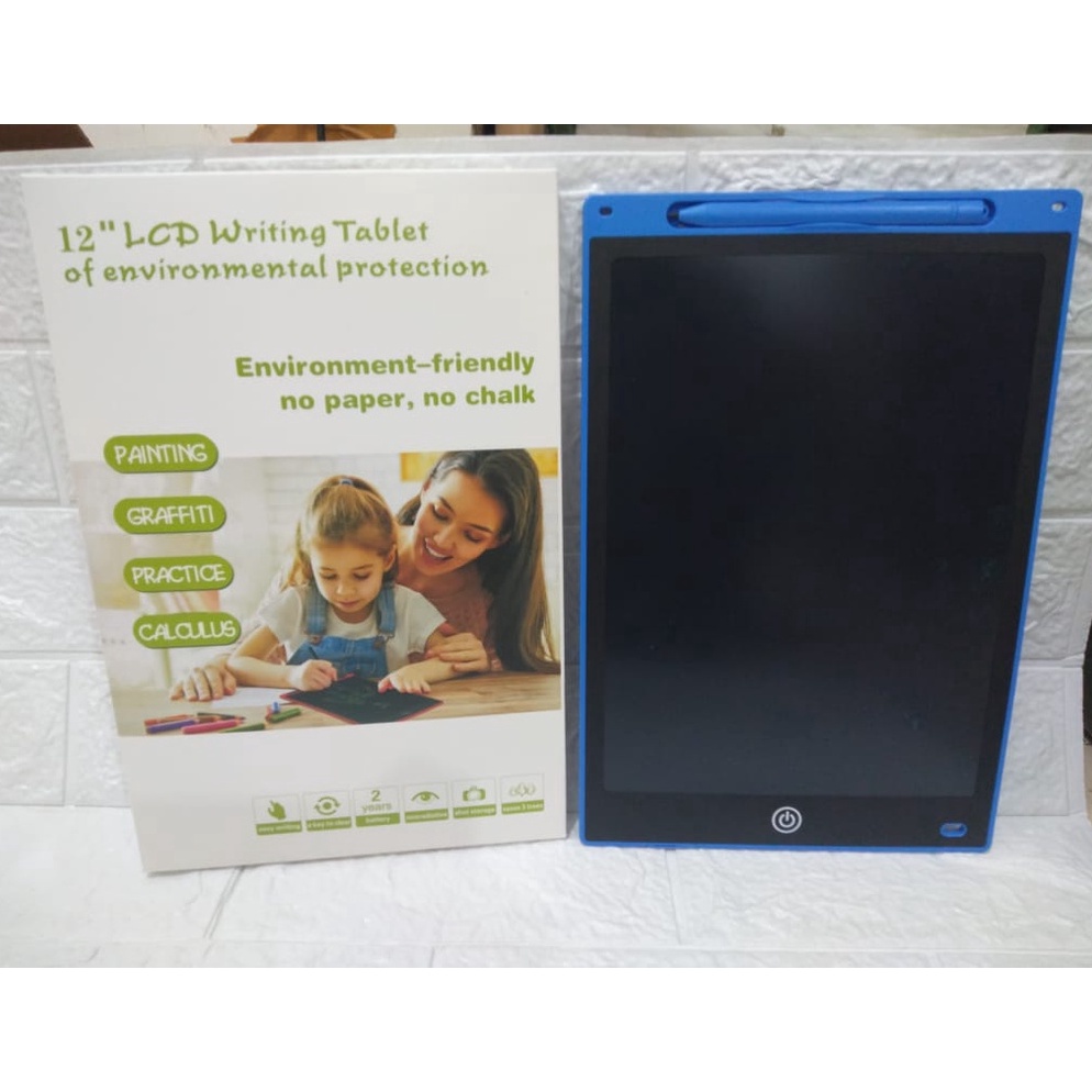 TERBARU LCD Writing Tablet Drawing 12 Inch Papan tulis LCD anak