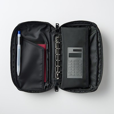 Muji Passport Case with Mesh Pouch - tas / tempat paspor
