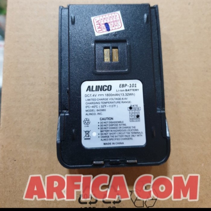 BATRE HT ALINCO DJ-W18 DJ-W58 EBP-101 ORI EBP-101 BATERAI DJW58 DJW18