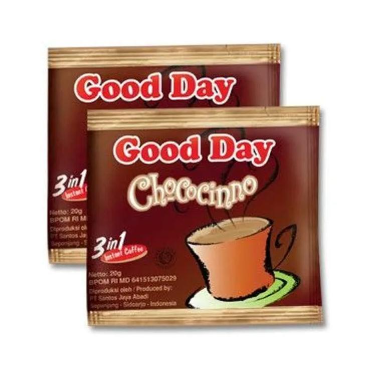 

Promo Good Day Chococinno 3 In 1 Coffee Intsan Sachet - 10Pcs X 20Gr