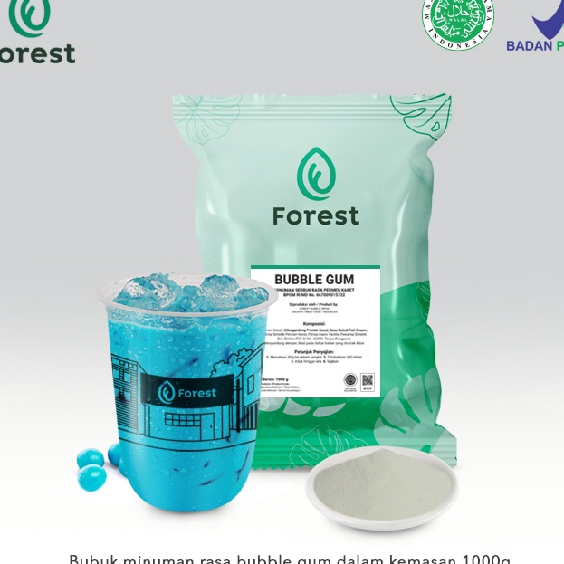 

Harga Termurah Bubuk Minuman BUBBLE GUM Powder - FOREST Bubble Drink
