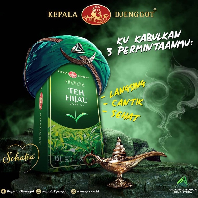 

Murah Kepala Djenggot - Green Tea Premium 60gr