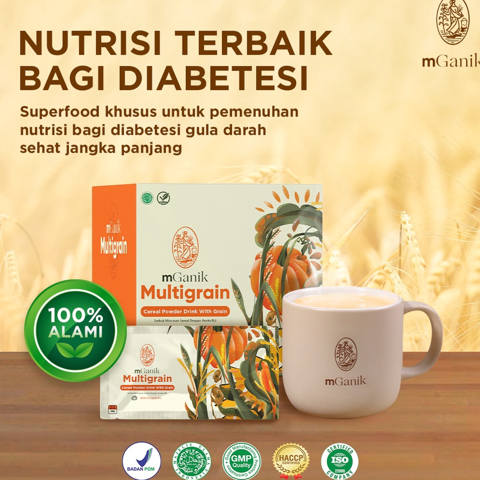 

→➘✹ Mganik Multigrain 500gr - Isi 20 Sachets Diskon