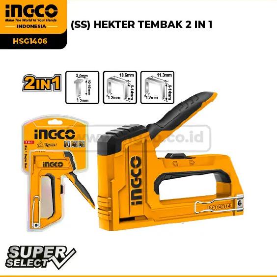 

Staple Gun 2 In 1 Tembak Ingco Hsg1406 Jok Hekter Staples Stapler Paku