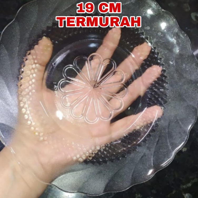 Ready Stock 1 LUSIN PIRING BELING 19cm Piring Kaca Murah Piring Kue Piring Lusinan Piring Makan Piri