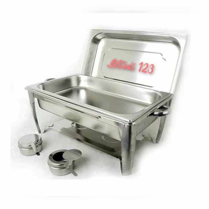 Terlaris Chafing Dish Tempat Prasmanan / Wadah Saji Makanan