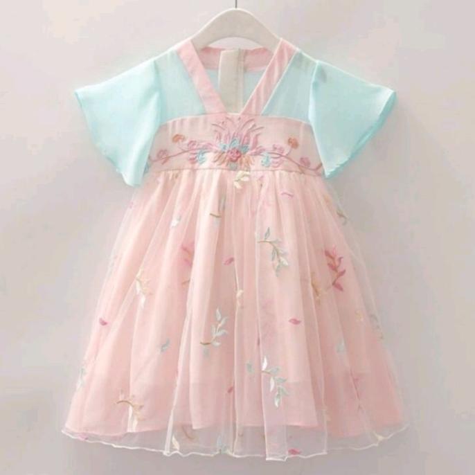 dress hanbok anak perempuan korea cheongsam anak cheong sam anak cewe