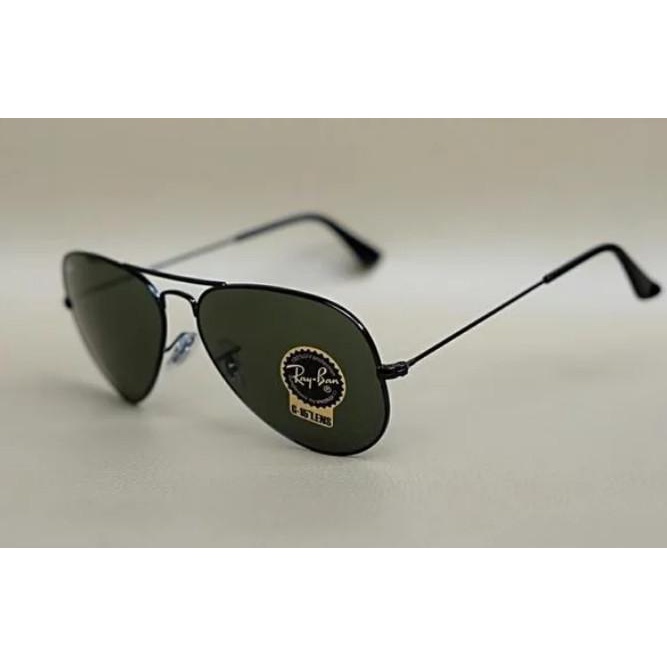 Terbaru Kacamata Hitam Pria Original Rayban Aviator 3025 Black Size 58 Terbaru