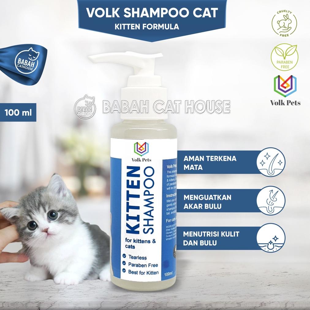 VOLK PETS Shampoo KITTEN Anak Kucing Cat Shampo Bulu Lebat Sabun Sampo Anti Rontok Grooming Anakan A