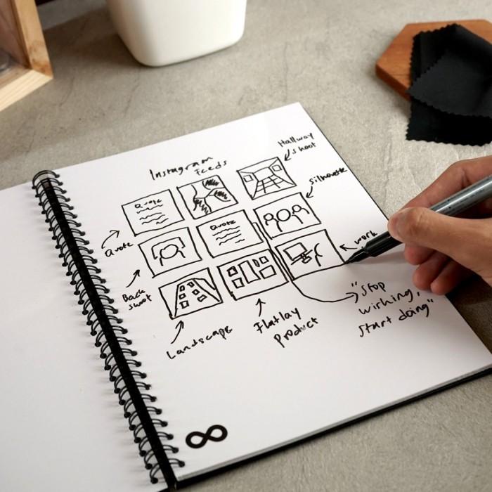 

Infinit Notebook Planner Buku Tulis Catatan Binder Kuliah Diary Note