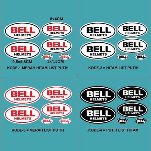 

Cutting Sticker Logo Bell Helmet Stiker Helm Bell 1set isi 6pcs 20JVLZ3 suku cadang