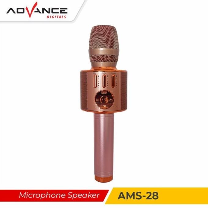 MIC BLUETOOTH MIC SPEAKER PORTABLE ADVANCE AMS 28 - Werles Tanpa Kabel