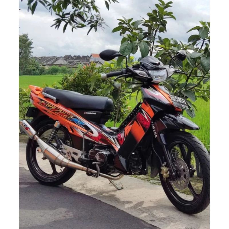 stripping lis sticker motor standar ori yamaha FIZR 2005 orange