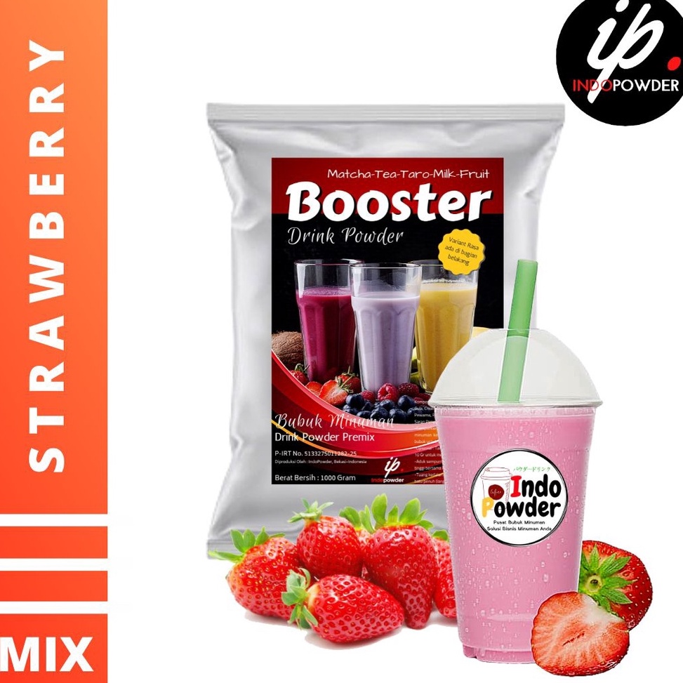 

10.10 MALL Bubuk Minuman Strawberry 1 Kg - Strawberry Powder - Bubuk Strawberry