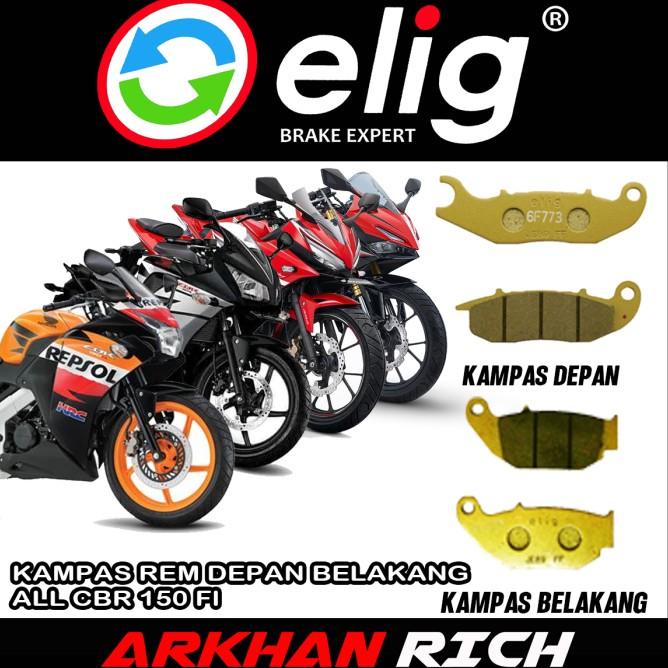 Kampas Rem Depan Belakang Elig Cbr 150 Fi,K45,K45G,Cb 150 R