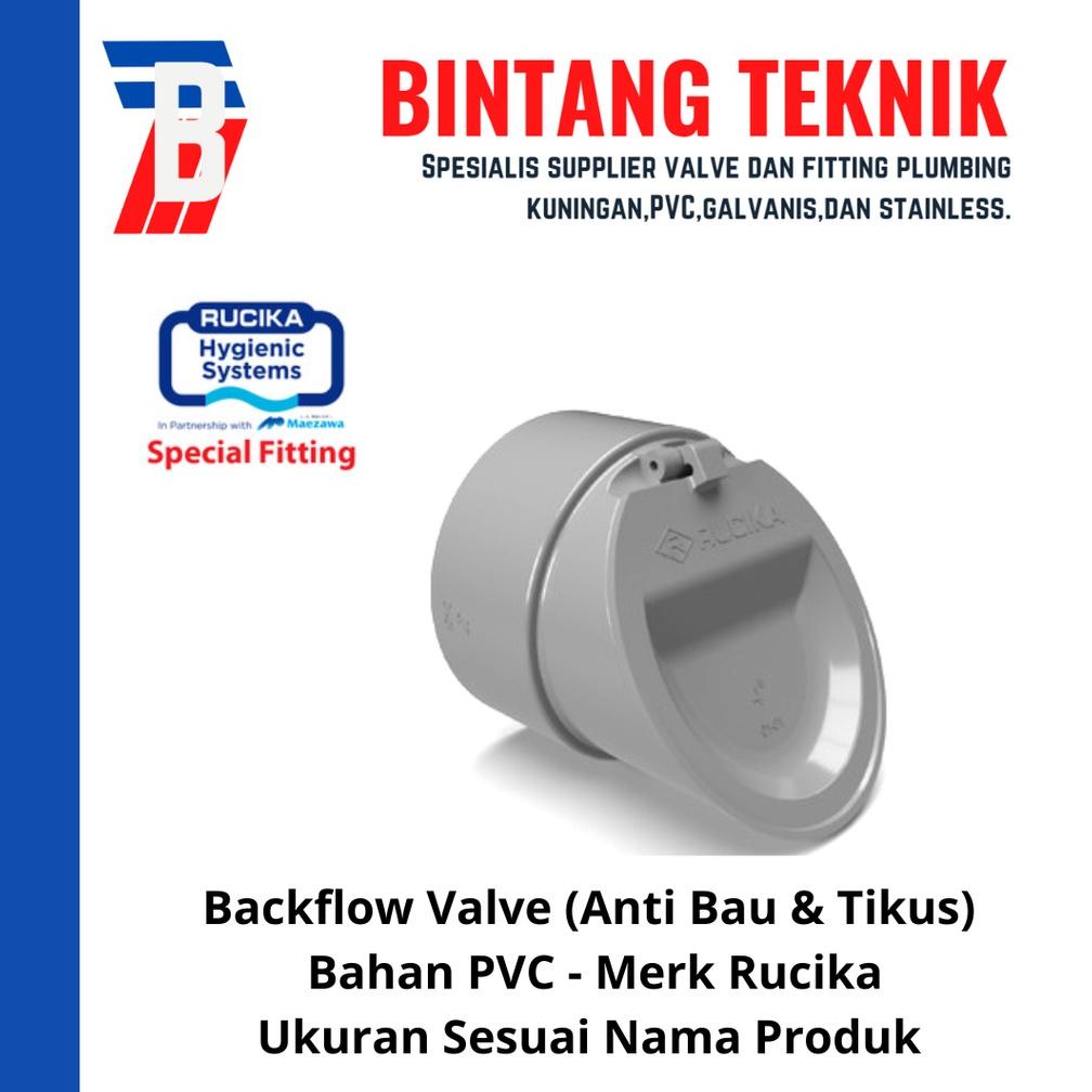 Terbaru - Backflow Valve 3" inch PVC Rucika ..