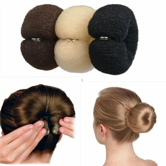Sanggul Rambut Donat / Hair Bun / Hair Bun / Spons Hair Bun Stok Terbatas
