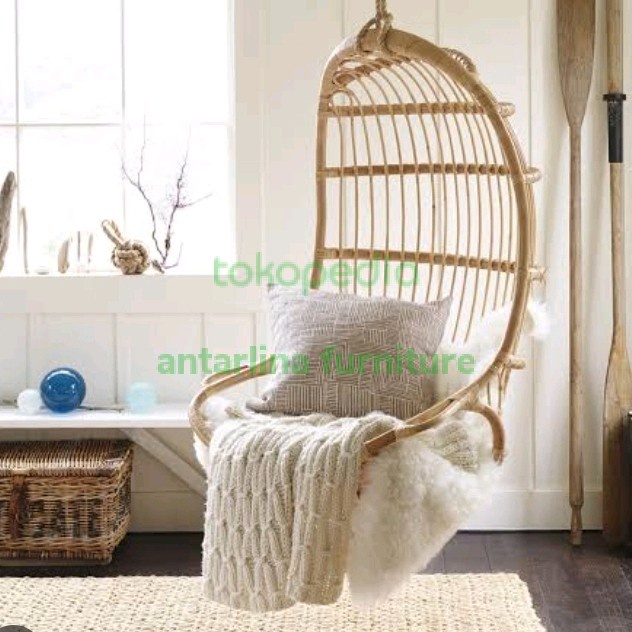 Bestseller Ayunan Gantung Rotan Asli (Plafon)