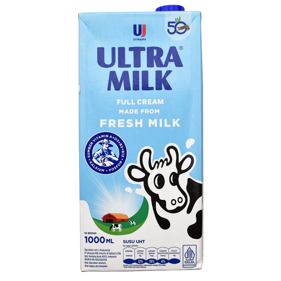 

Ready Ultra Milk Susu UHT Full Cream 1000ml Bestseller