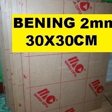 

Ready Acrylic - Akrilik - Bening merk MARGA CIPTA tebal 2mm ukuran 30x30cm Bayar Di Tempat