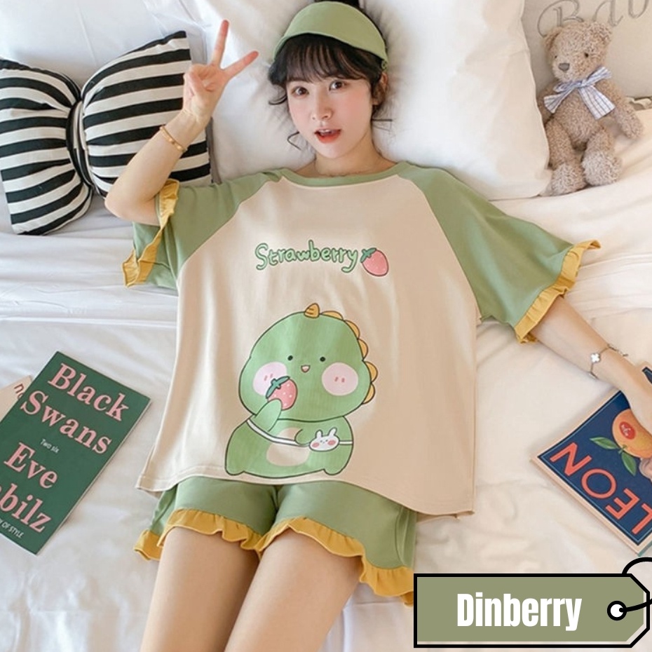 ✨Original✨ RG Setelan Baju Tidur Wanita HP ( L, XXL, 3XL, 5XL ) Bahan Katun Jersey/ Setelan Celana P