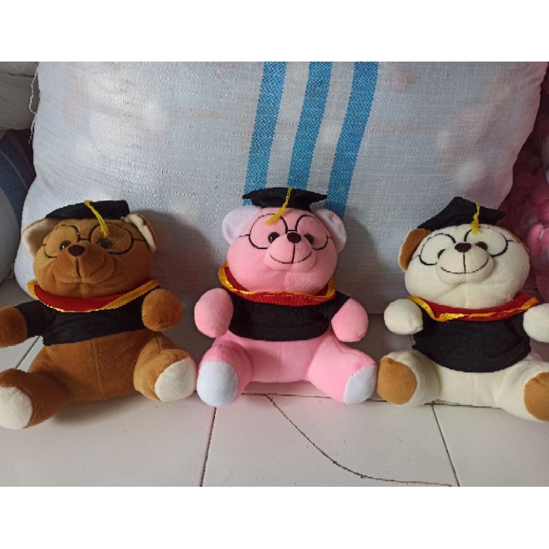 NEW STOCK BONEKA WISUDA / BONEKA WISUDA KACAMATA / BONEKA BEAR WISUDA / BONEKA WISUDA MURAH / BONEKA