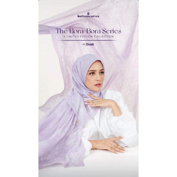 Hijab Buttonscarves THE BORA BORA SERIES (Voal, 110x110cm)