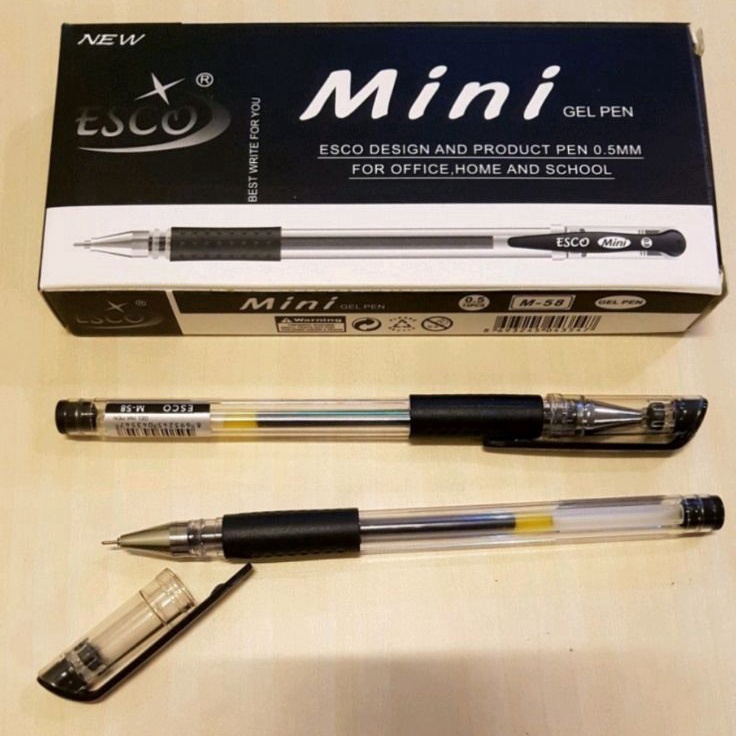 

LNWC8667 GROSIR Pulpen Gel Lancip Esco Mini (LUSIN)