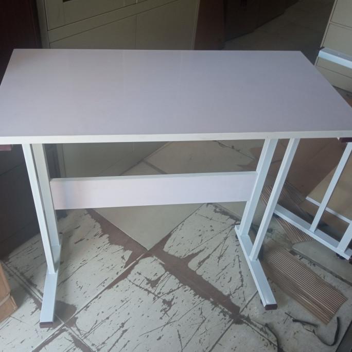 >*>*>*>*] Meja Belajar Meja Kerja Komputer Minimalis Kayu kaki Besi Kokoh