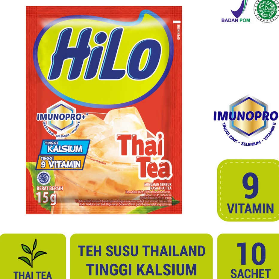 

JJPF5477 Terbaru 3.3 HiLo Thai Tea 10 sachet - Minuman Serbuk