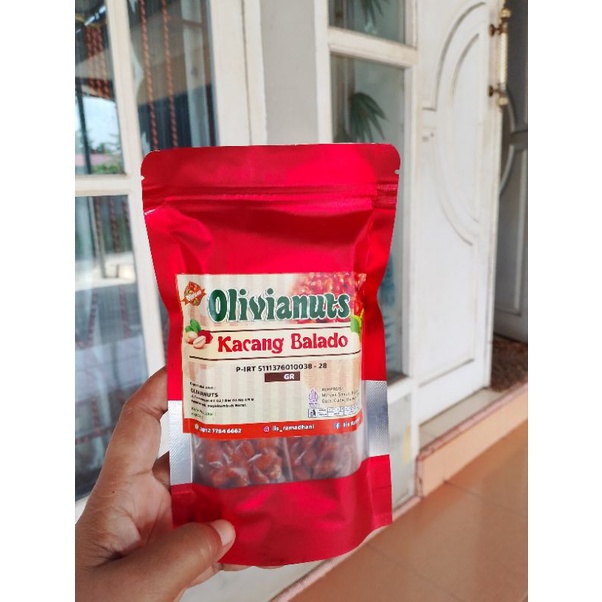 

cemilan kacang balado olivianuts