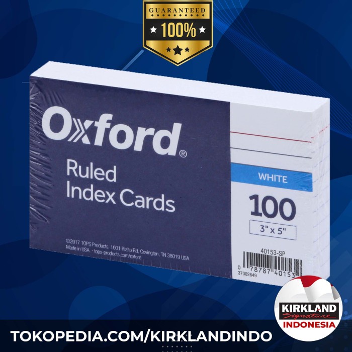 

Terlaris Ruled Index Cards 3 X 5 " 100