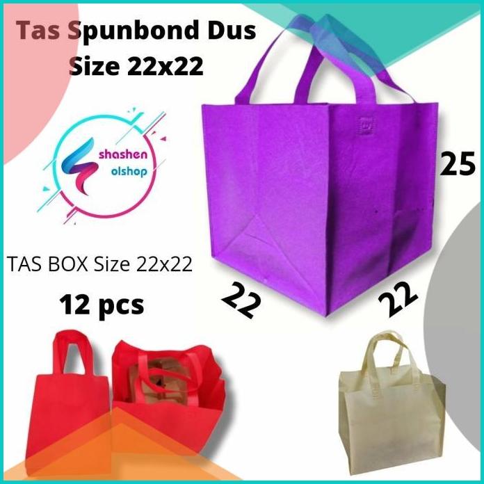 

Tas Spunbond Goodie Bag Box Tas Spunbond Dus 22x22 cm isi 1 Lusin 20JVLZ3 last stok