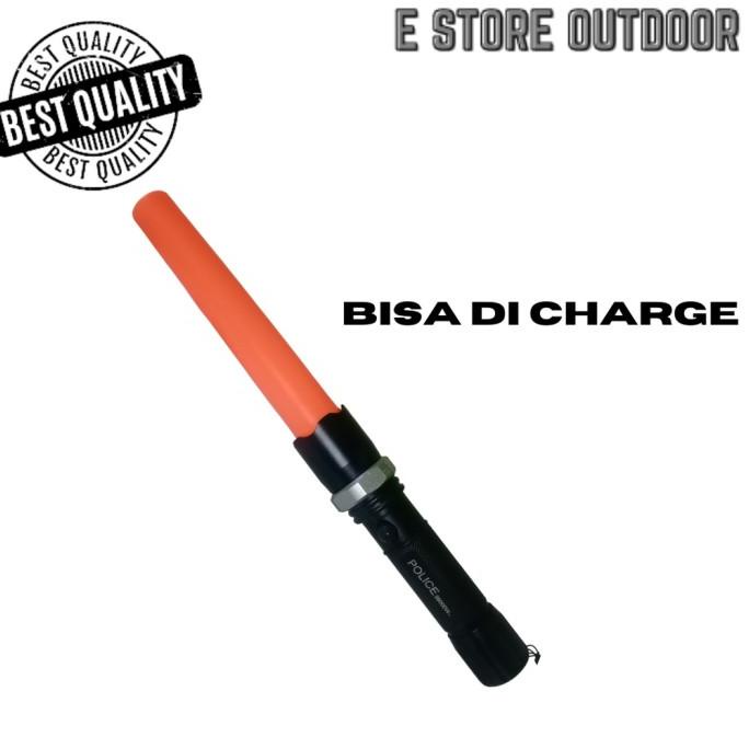 Lampu lalu lintas lalin Cas Charge tongkat parkir polisi