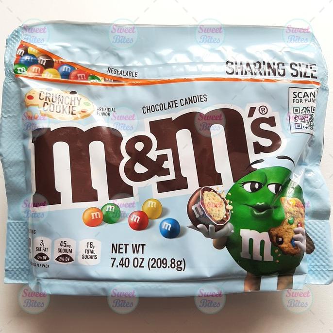 

Coklat M&Ms Crunchy Cookie Milk Chocolate Candy from USA - Permen M&M