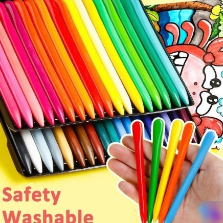 

Diskon Promo Crayon Mewarnai / Crayon Anti Air Anti Kotor Tangan / Pensil Warna Grosir