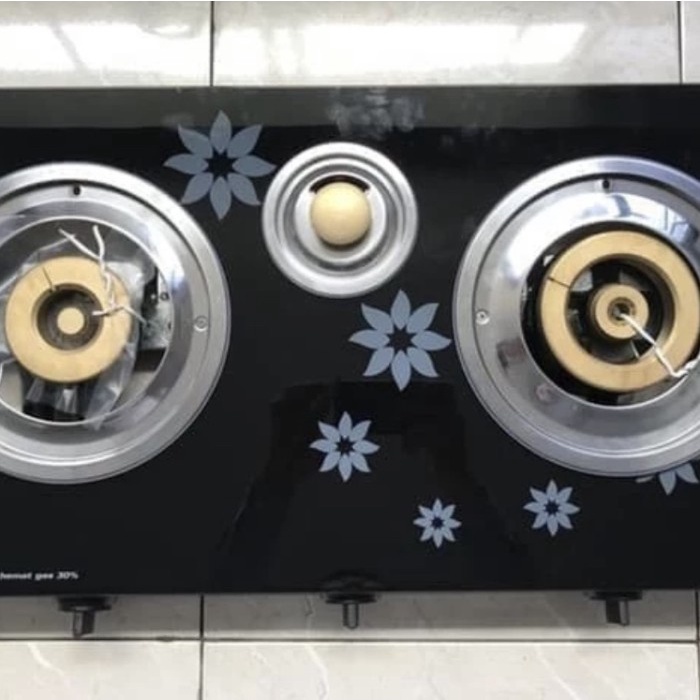 KOMPOR GAS KACA SANKEN SG 533FS 3 TUNGKU ORIGINAL