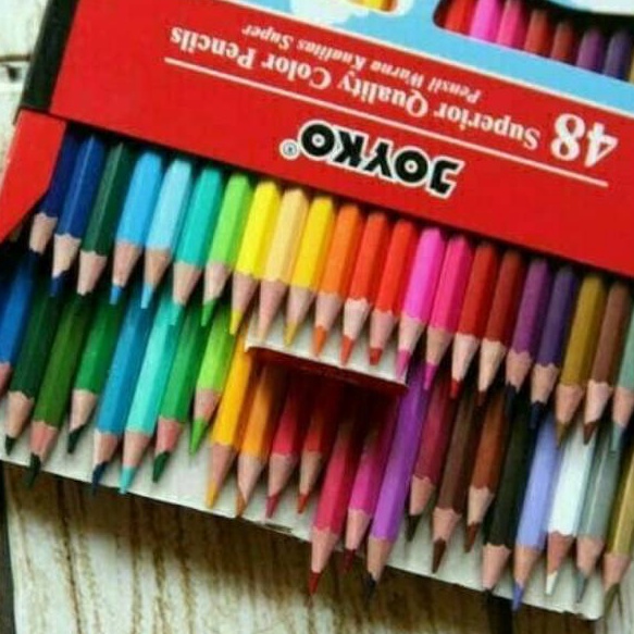 

☍☌✵❂ Pensil Warna Joyko 48 Warna Color Pencil Joyko Diskon