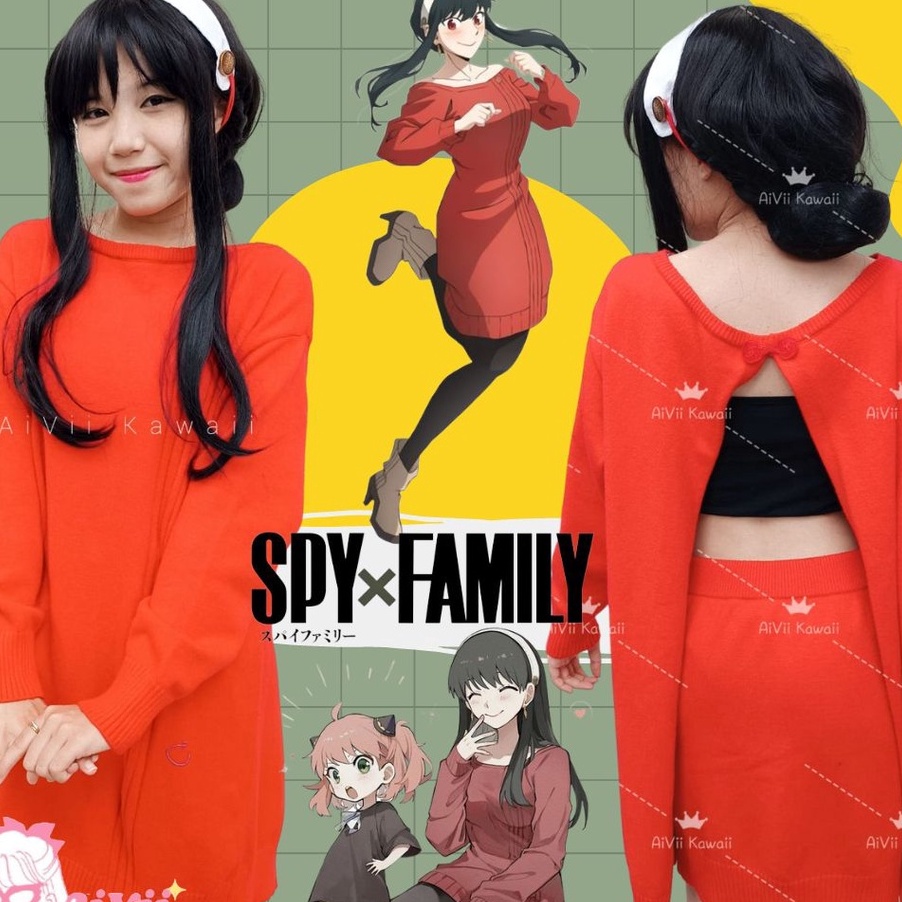 NNVR4845  ✓ 【AiVii】KOSTUM COSPLAY SPY X FAMILY YOR FORGER DAILY
