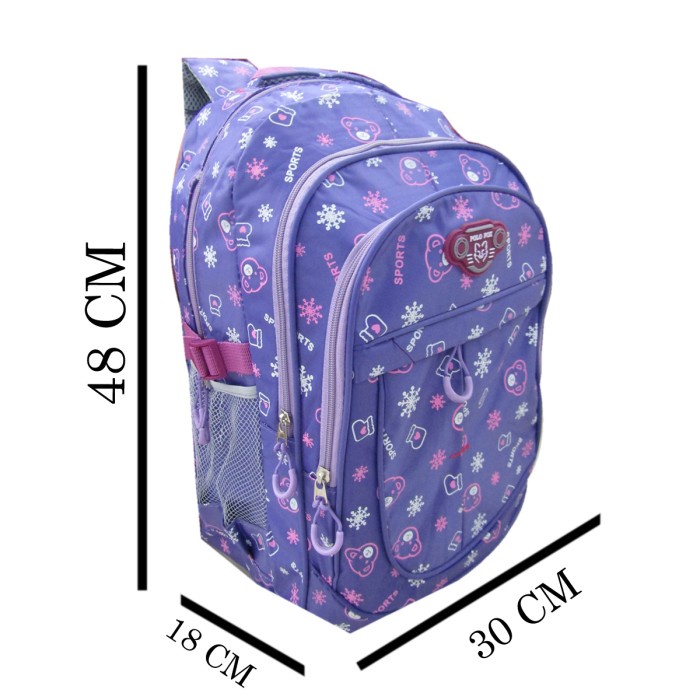 Tas Anak Perempuan PL POWER tas Anak Impor Tas Anak Sekolah warna Ungu
