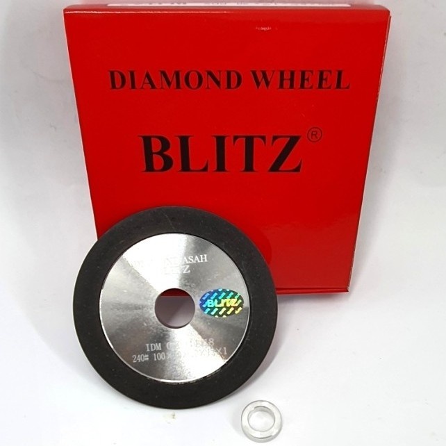 Diamond Asah 4" Inch / Batu Asah Pisau / Mata Asah Intan 2 Sisi